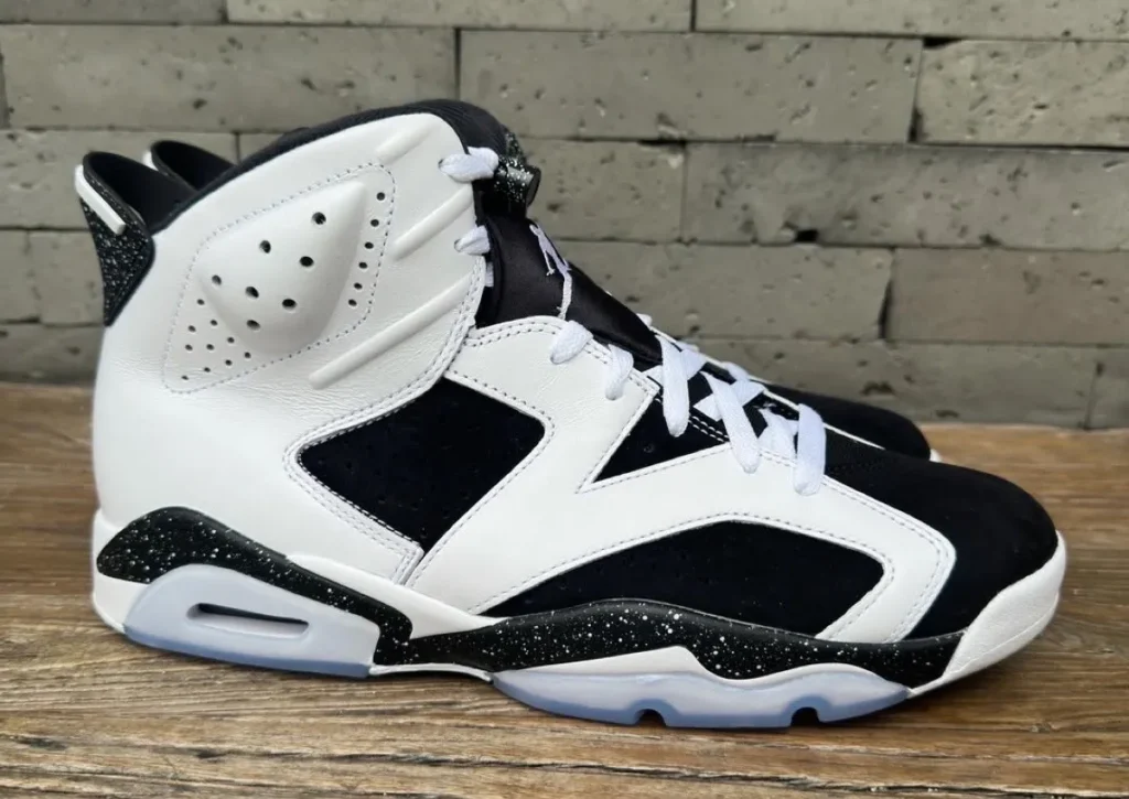 Air Jordan 6 in white and black