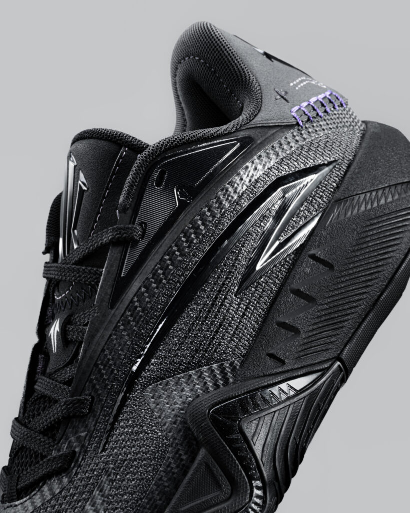 ANTA KAI 3 Triple Black Shadow Work heel logo
