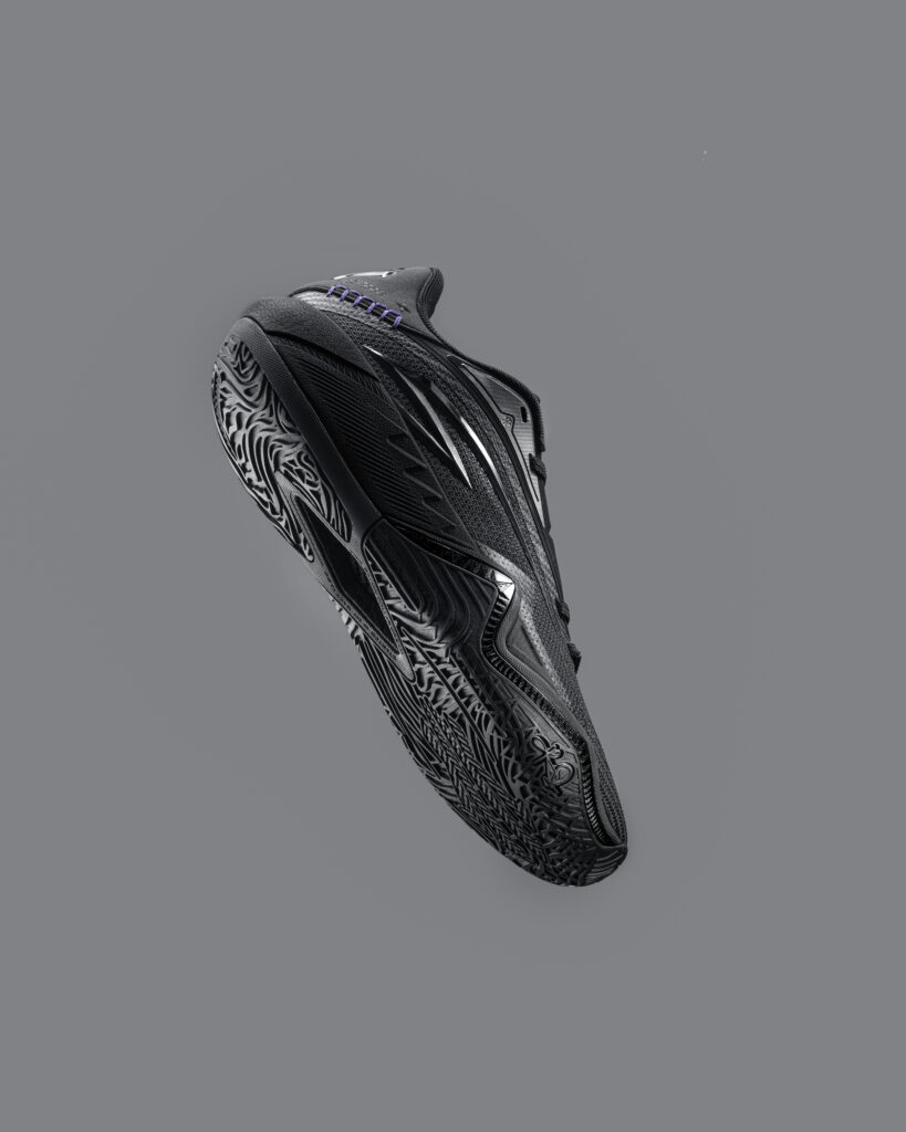 ANTA KAI 3 Triple Black Shadow Work toe detail