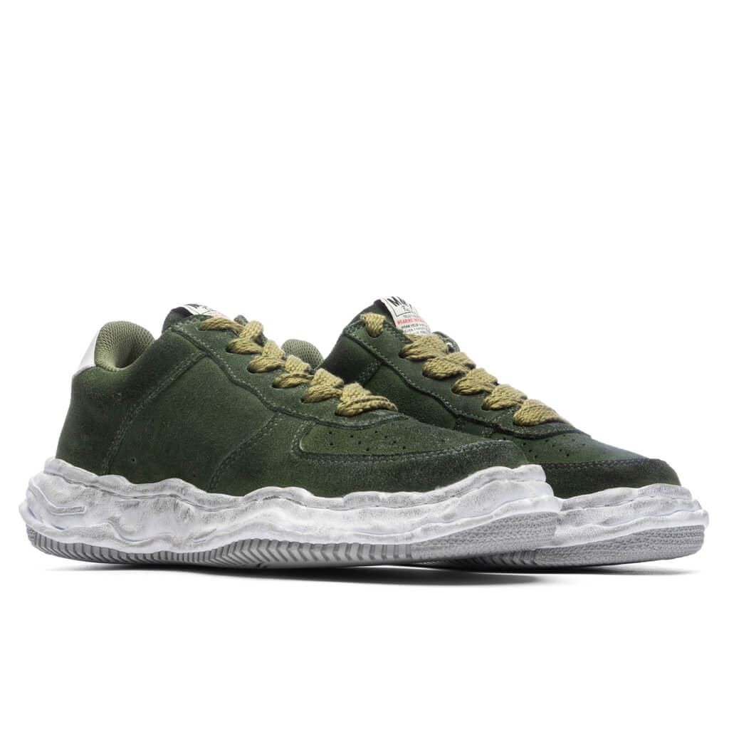 Maison Mihara Yasuhiro Wayne Brushed Suede Low, style A09FW715-GRN