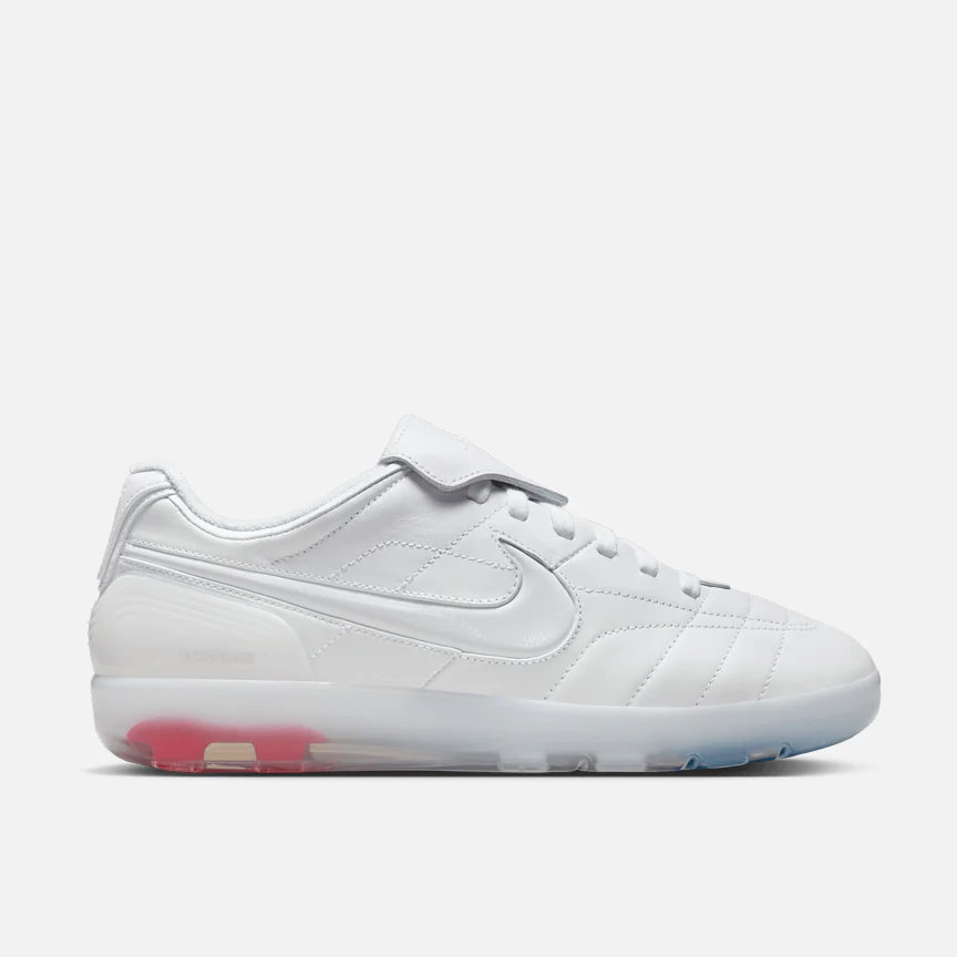Nike Cryoshot Tiempo, a historic football boot rebuilt as a wearable sneaker with a clear sole