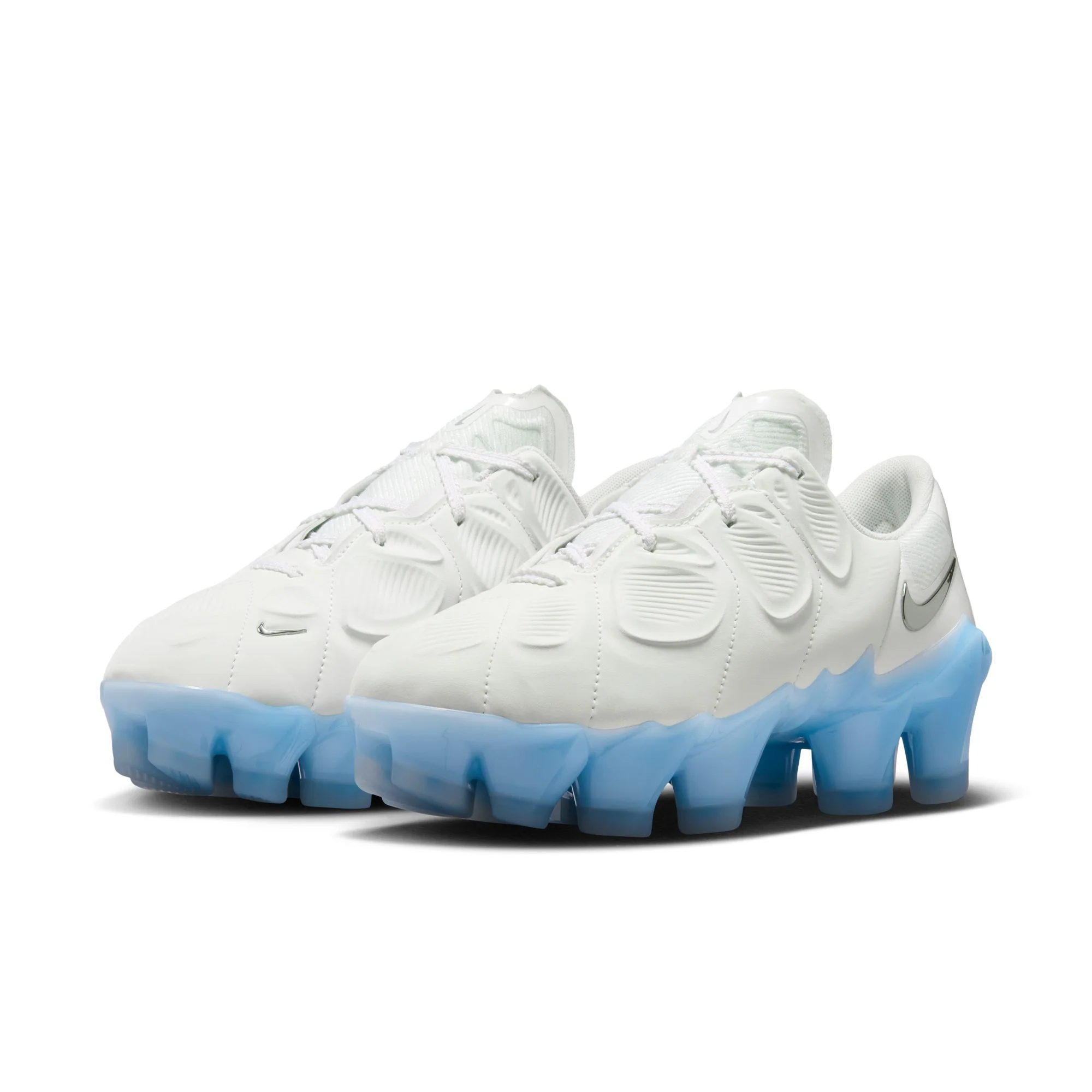 Nike Women's First Sight Mirage in Summit White and Metallic Silver