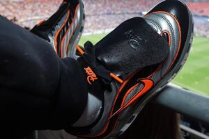 Patta x Nike Cryoshot World Cup boots worn at a stadium