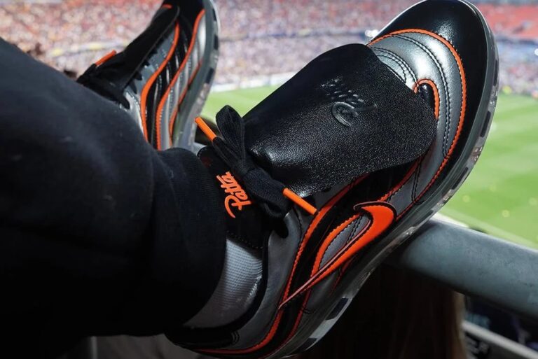 Patta x Nike Cryoshot World Cup boots worn at a stadium
