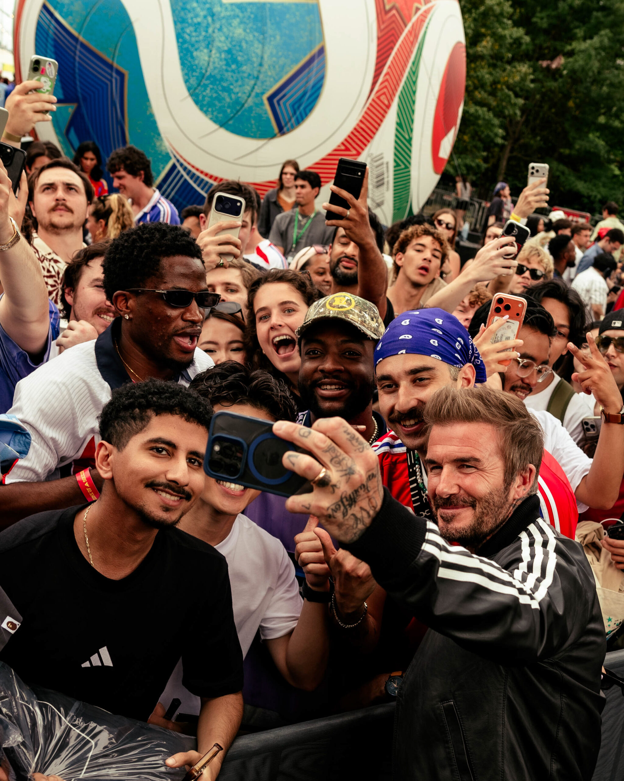 David Beckham at the adidas Home of Soccer event in Brooklyn