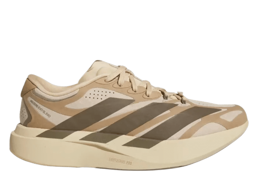 adidas Adizero EVO SL EXO Suede Magic Beige, style code KI2685