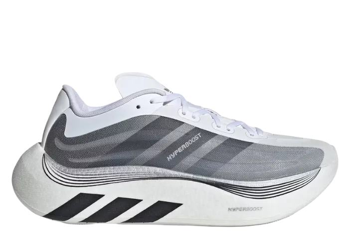 adidas Hyper Boost Euphoria LT Black White Silver Metallic, style code LA5997