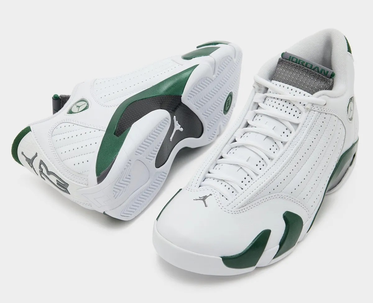 Air Jordan 14 Retro Forest Green, style code 487471-300