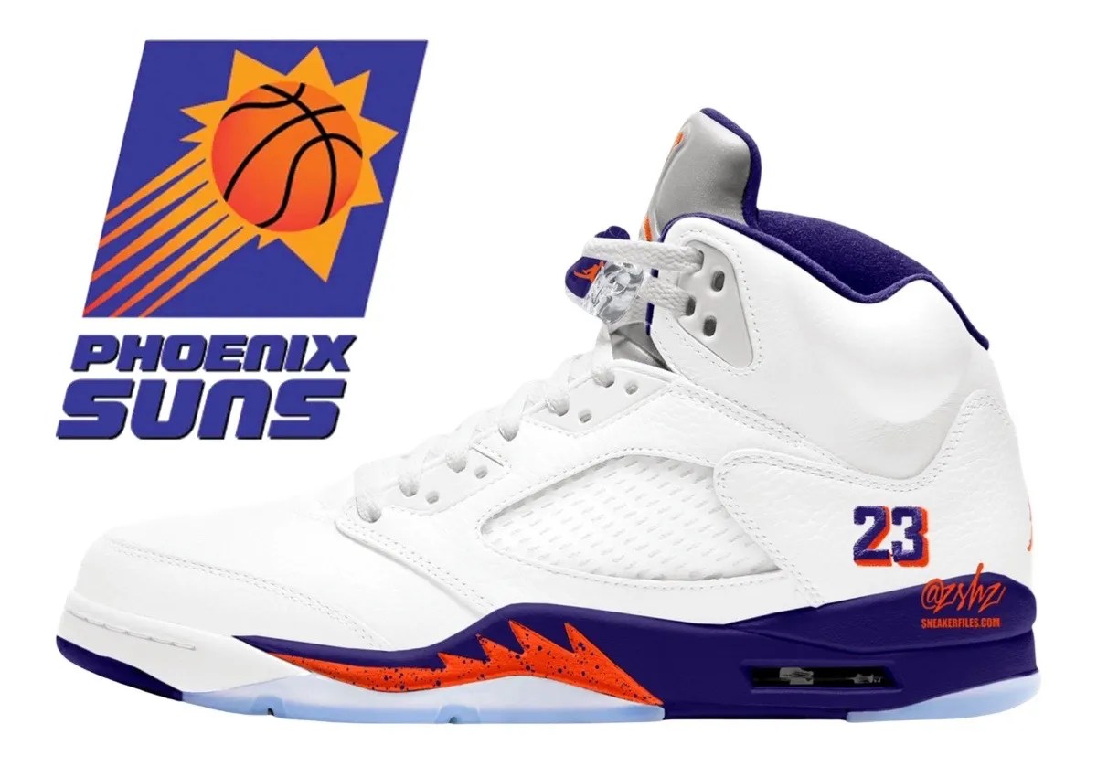 Air Jordan 5 Retro Phoenix Suns, style code DD0587-105