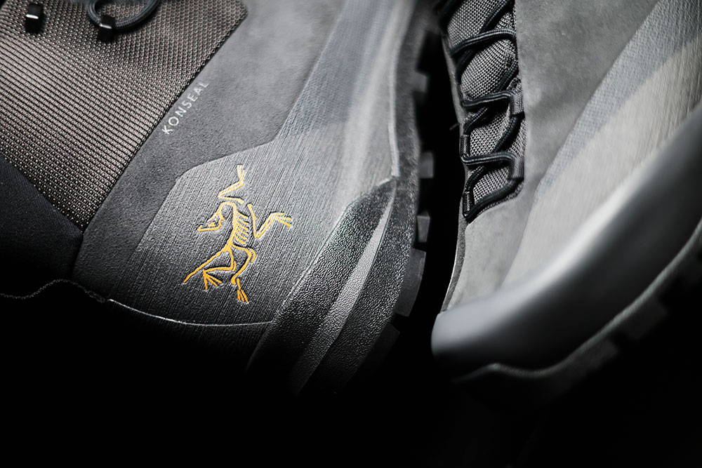 Arc’teryx Konseal Trek Mid detail, photographed by Nick Engvall