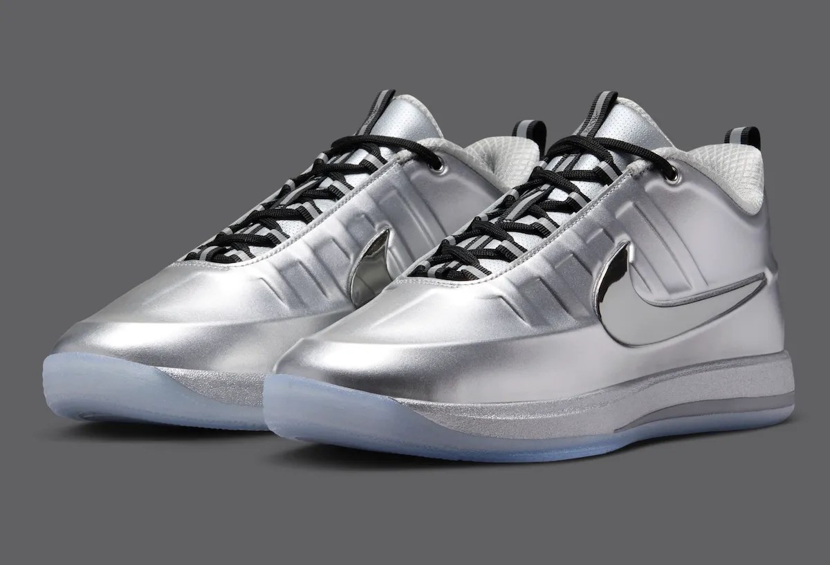 Nike Book 2 Iron Fist Metallic Silver Black, style code FZ7013-002