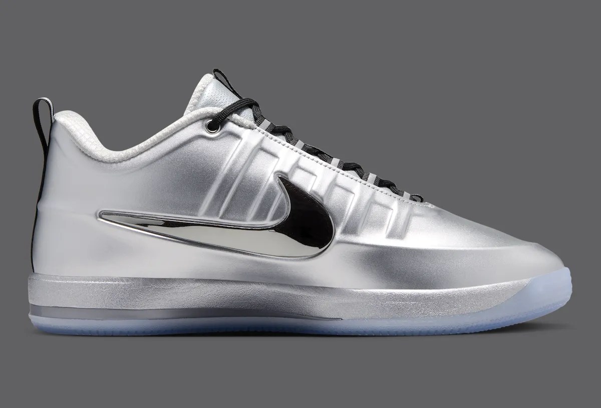 Nike Book 2 Iron Fist Metallic Silver Black, style code FZ7013-002