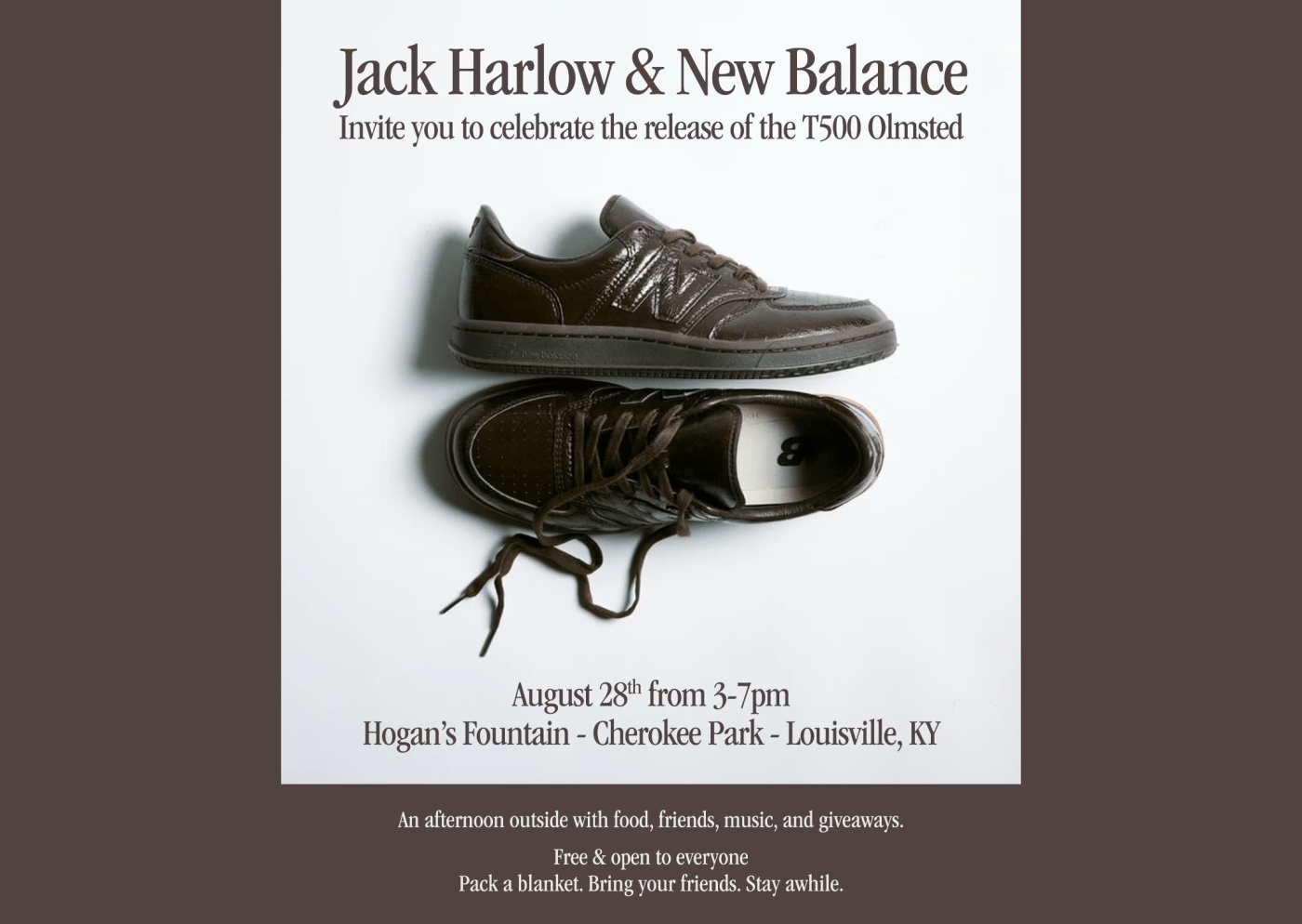 Jack Harlow x New Balance T500 Olmsted, style code U5005JD