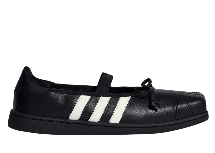 JENNIE x adidas Superstar Square Ballet Core Black, style code LB3787