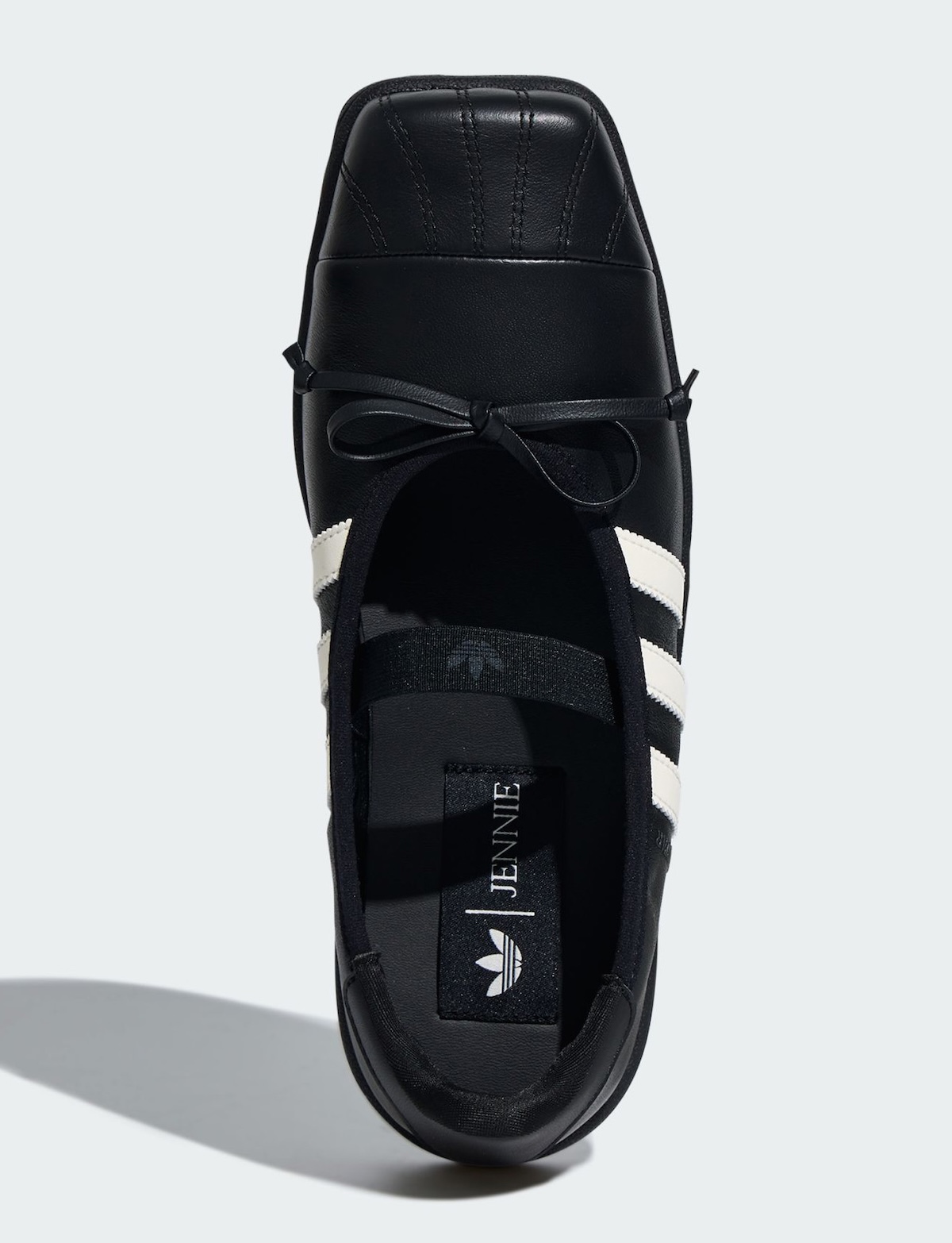 JENNIE x adidas Superstar Square Ballet Core Black, style code LB3787