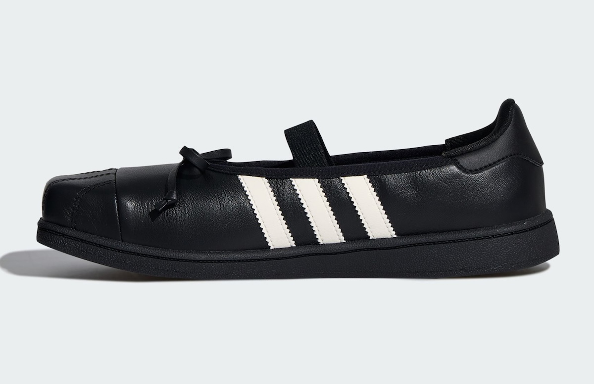 JENNIE x adidas Superstar Square Ballet Core Black, style code LB3787