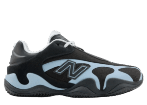 New Balance Maxey v1 Tyrese Maxey signature basketball shoe in black and blue