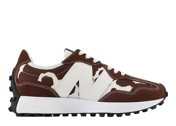 New Balance 327 Cow Print Pumpernickel Sea Salt, style code W327APC