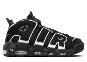 Nike Air More Uptempo Black White, style code FV2291-001