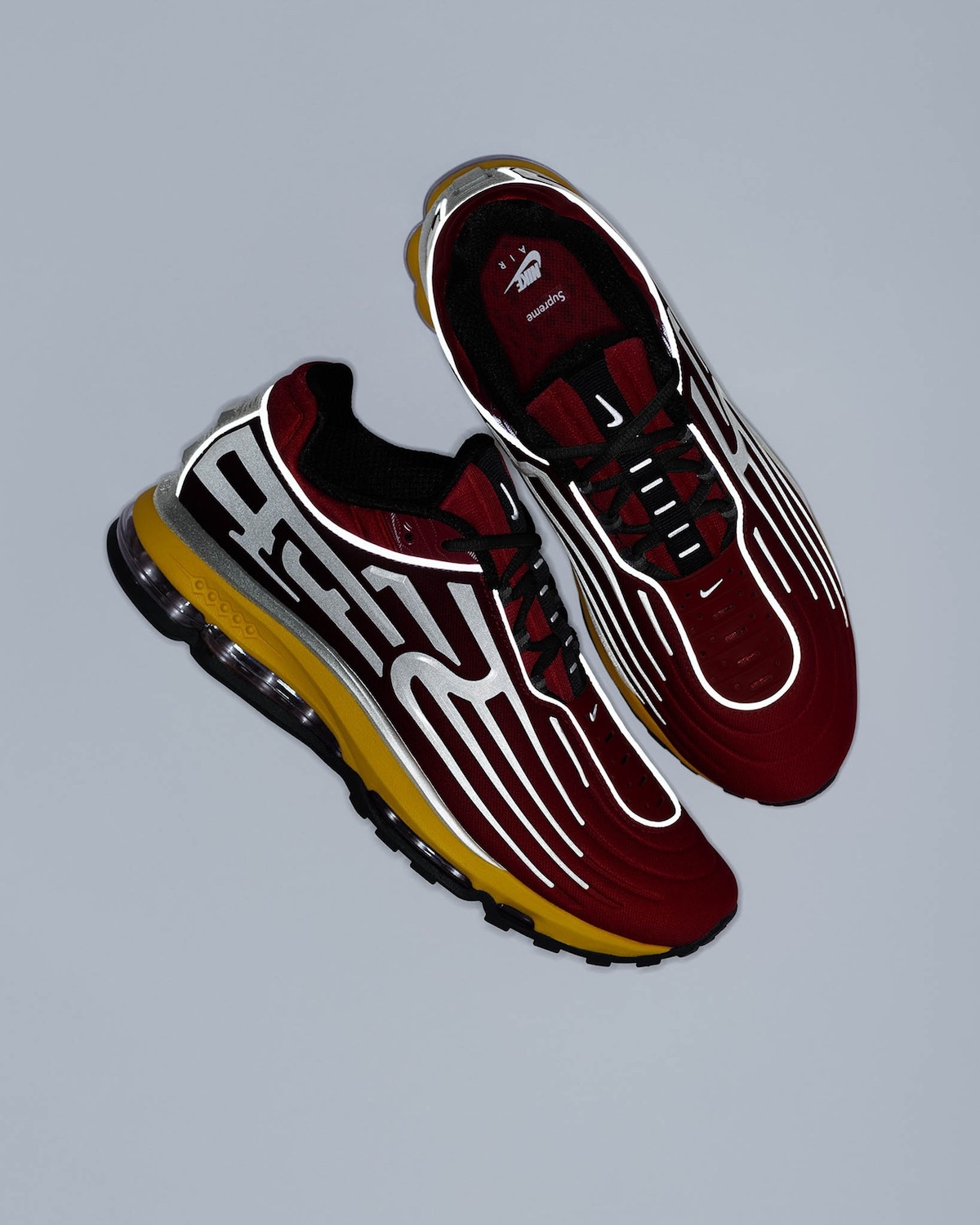 Supreme x Nike Air Max 2001 Air Ecstasy University Red, style code IM7412-600