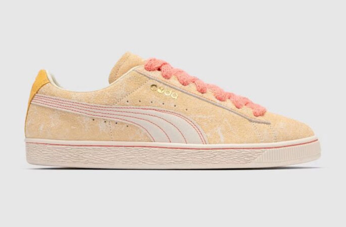 The Whitaker Group x Puma Suede CODA Echo Points Flaxen, style code 410071-01