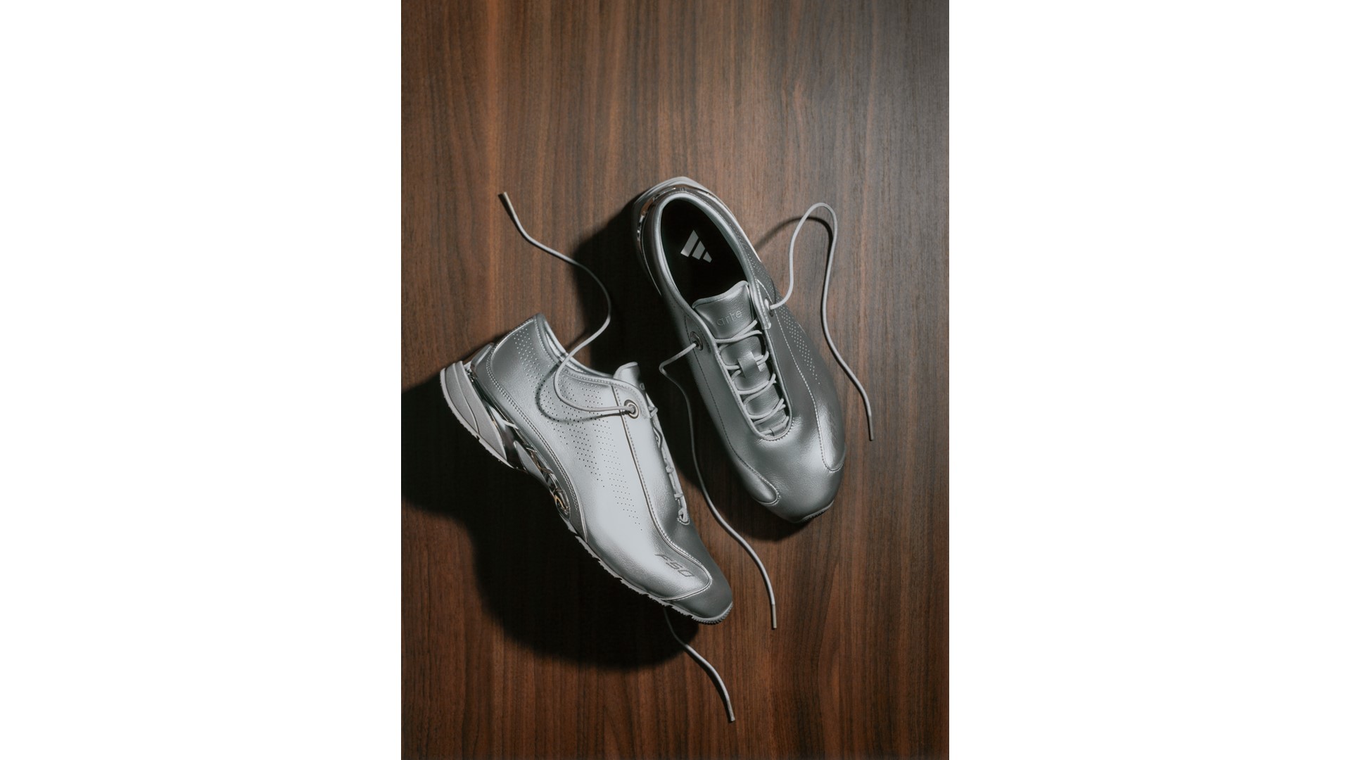 adidas x Arte Antwerp F50 Motion metallic silver upper
