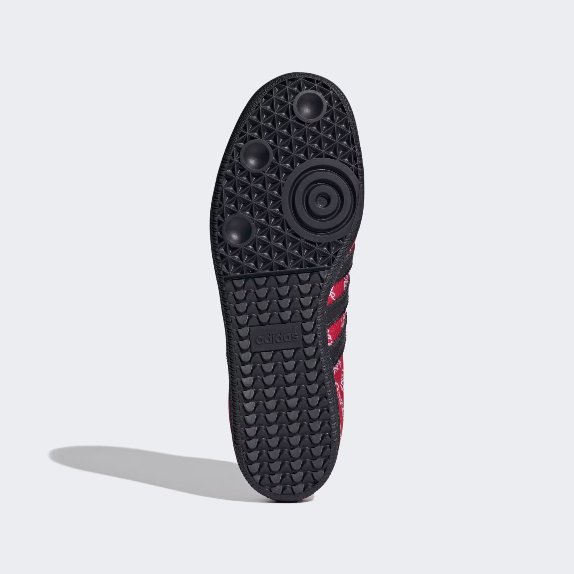 adidas Samba outsole on the Coca-Cola pair