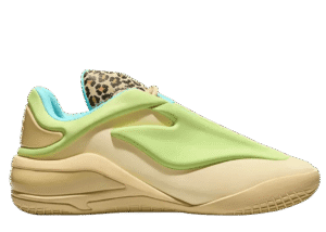 Converse SHAI 001 Lace Up in the Cheetah colorway, tan upper with Volt accents, style code A24961C