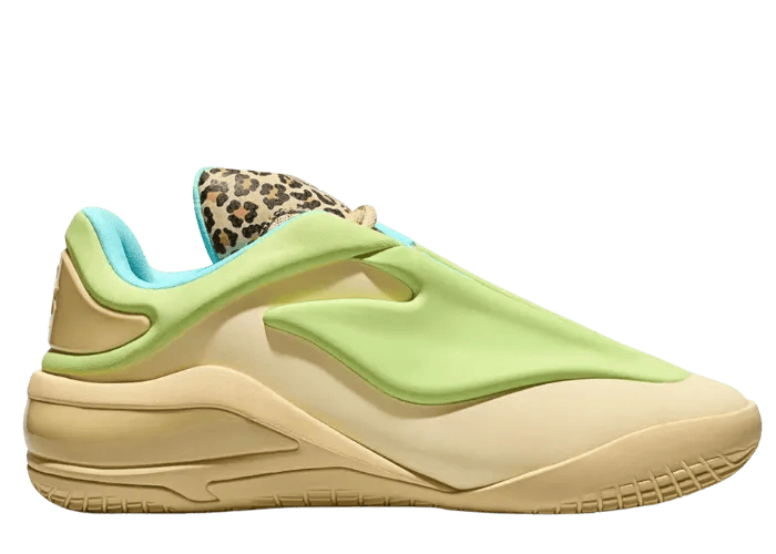 Converse SHAI 001 Lace Up in the Cheetah colorway, tan upper with Volt accents, style code A24961C