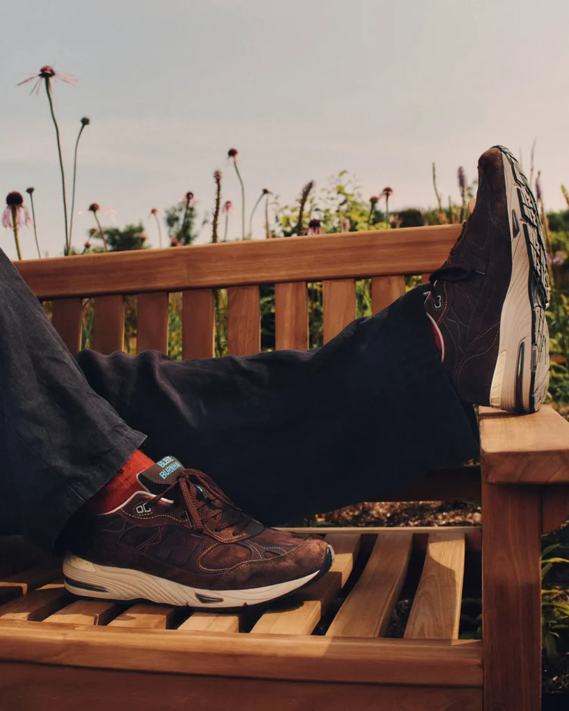 Bleue Burnham x New Balance 991v1 pair, Made in England Flimby collaboration