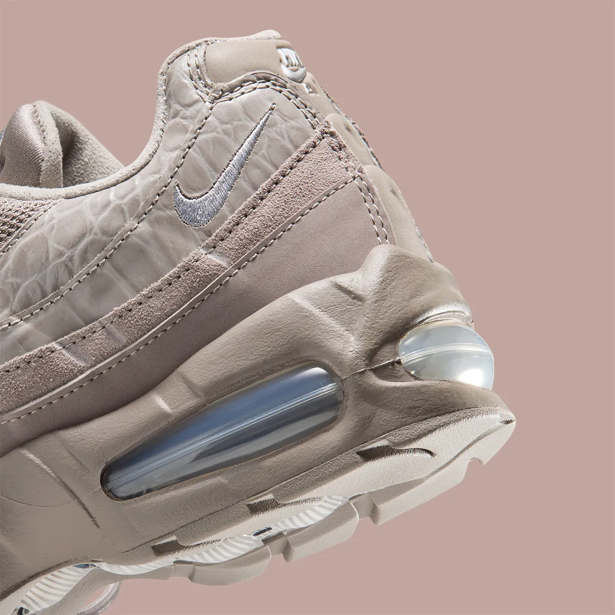 Nike Air Max 95 Croc Enigma Stone heel and Air unit