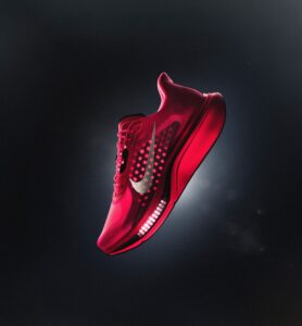 Nike Pegasus Plus 2 in Flash Crimson and Black, the fast end of Nike Pegasus road running line