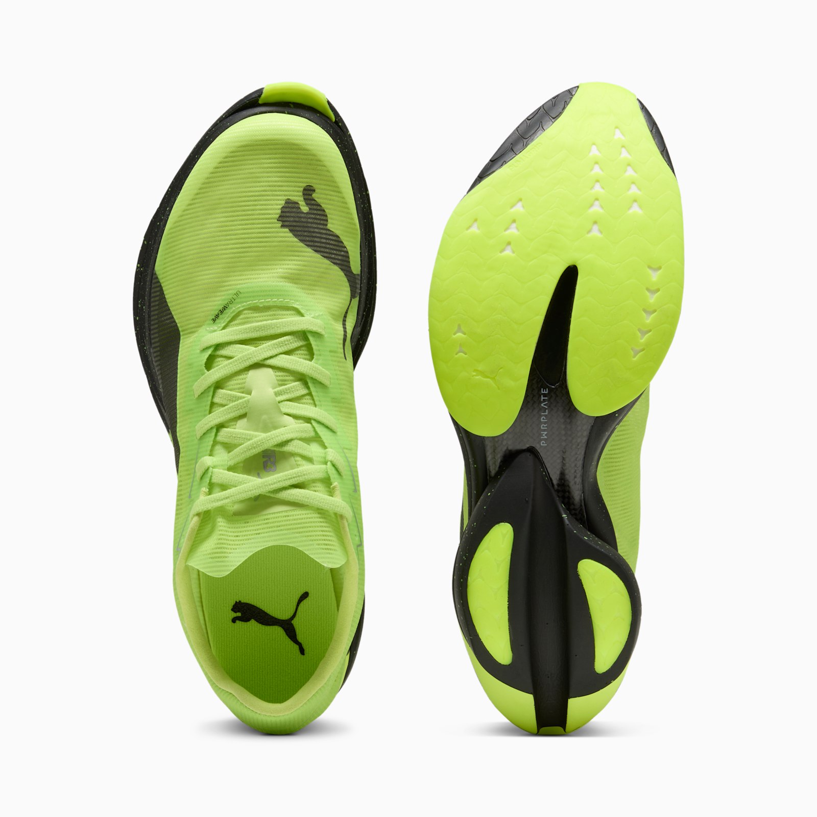 PUMA FAST-R NITRO Elite 3 Sunny Lime with its decoupled NITROFOAM Elite midsole in matching neon green