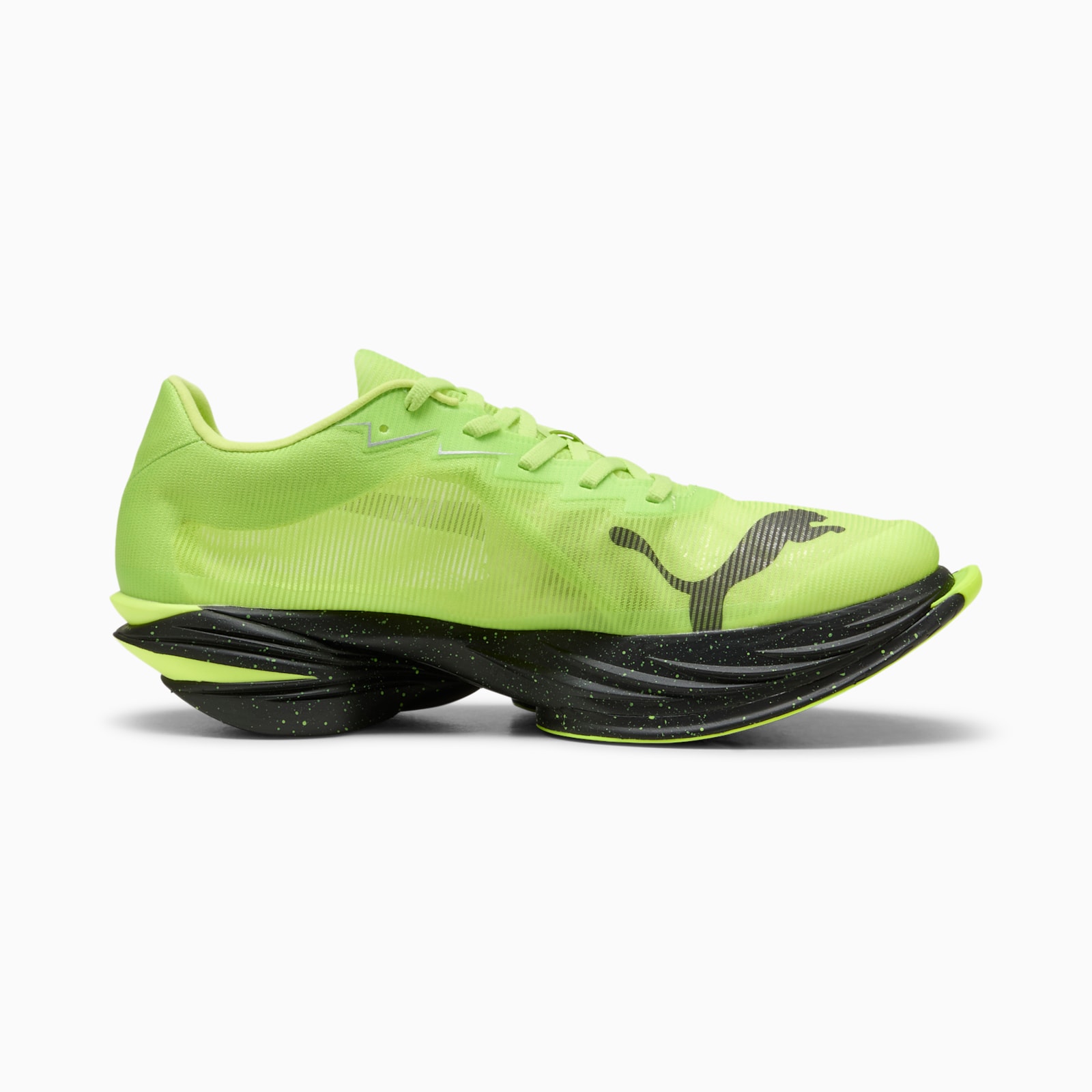 PUMA FAST-R NITRO Elite 3 in Sunny Lime, style code 312060_15, built on a carbon fiber PWRPLATE