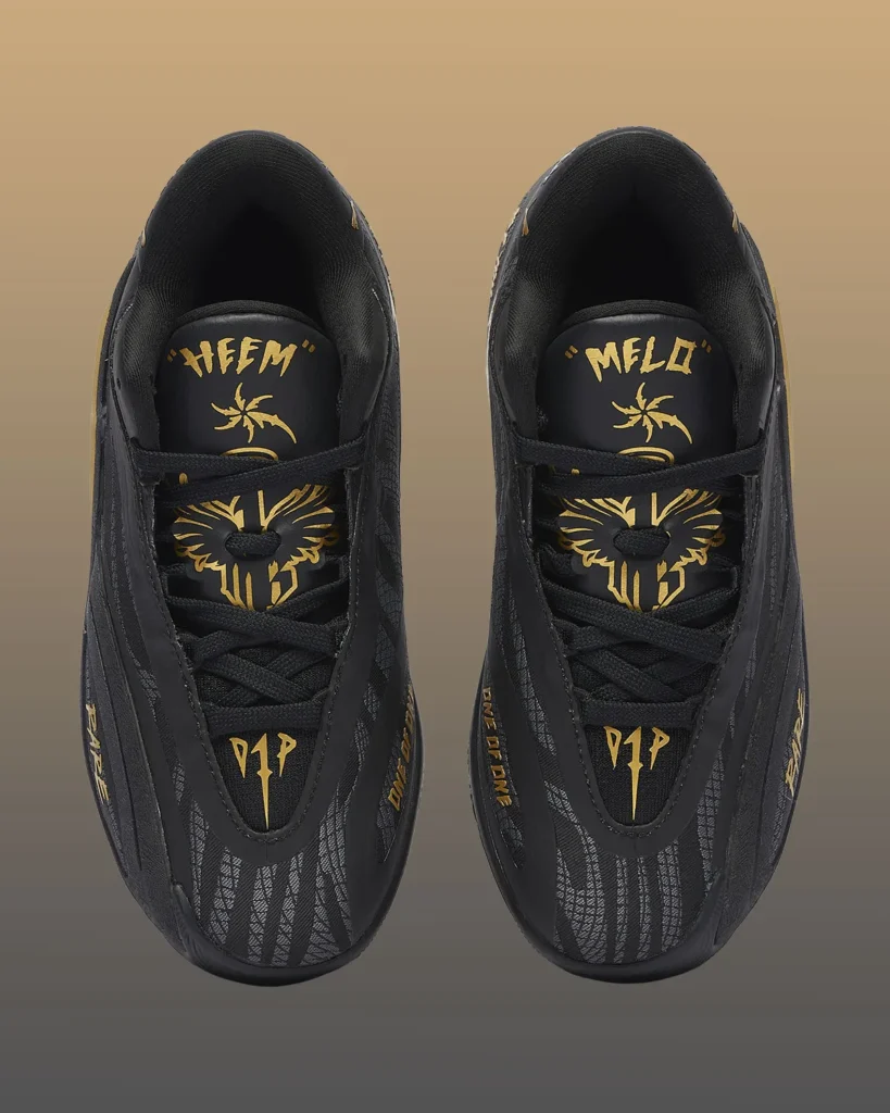 PUMA MB.06 Black and Gold pair, black upper with metallic gold detailing