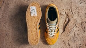 Bad Bunny's Solar Gold Gazelle Indoor Trades a Place Name for a Sunset