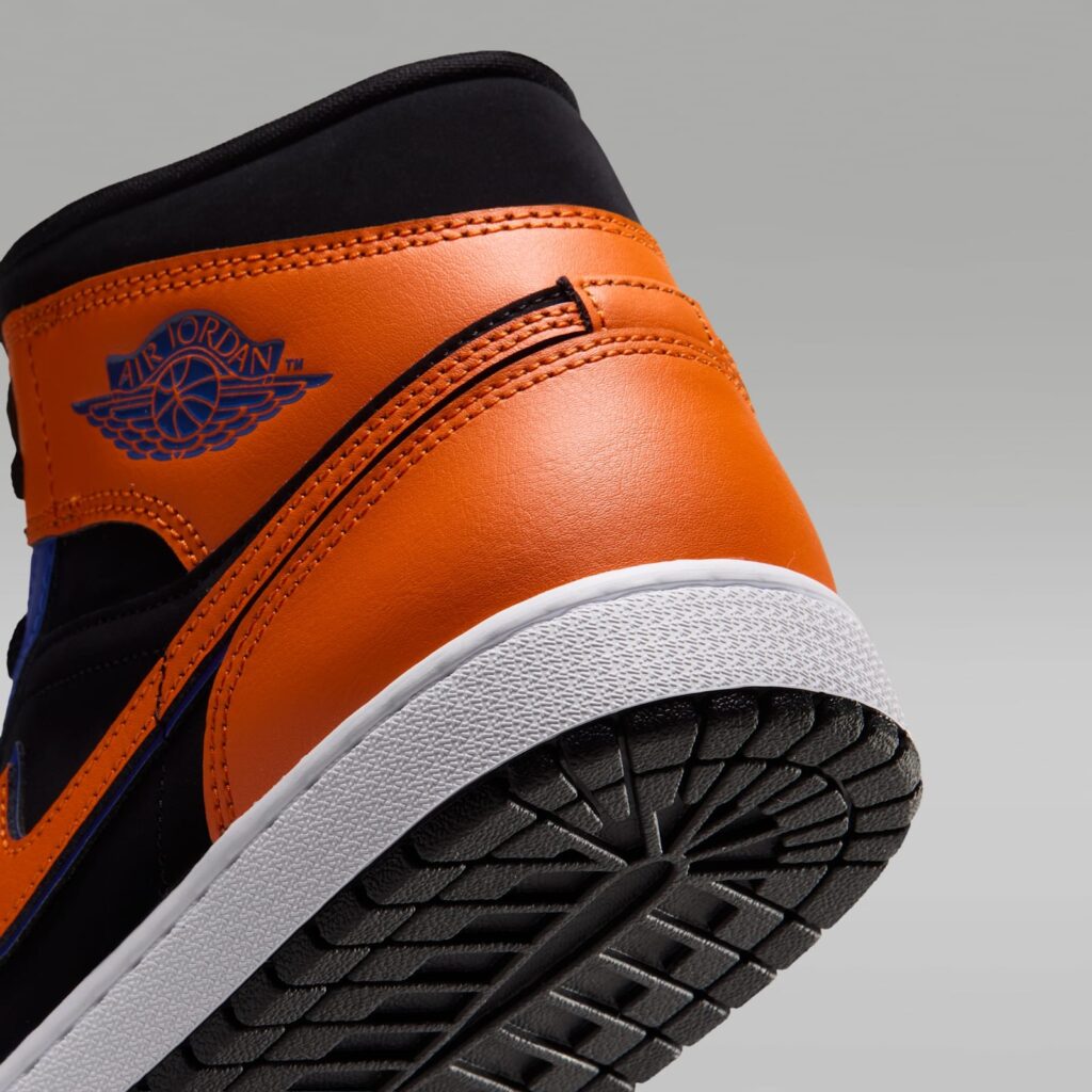 The Air Jordan 1 Mid Takes Knicks Colors, and Jordan Brand Put Chenille on the Tongue