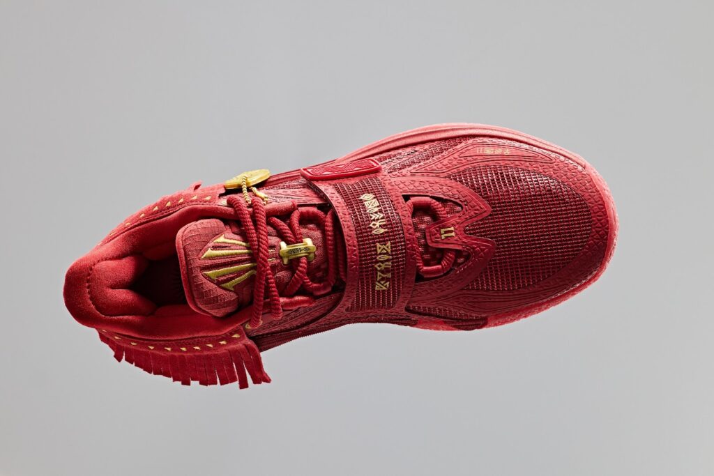 The KAI 1 Chief Hélà Red Takes Kyrie’s Ceremonial Fringe Onto the Court