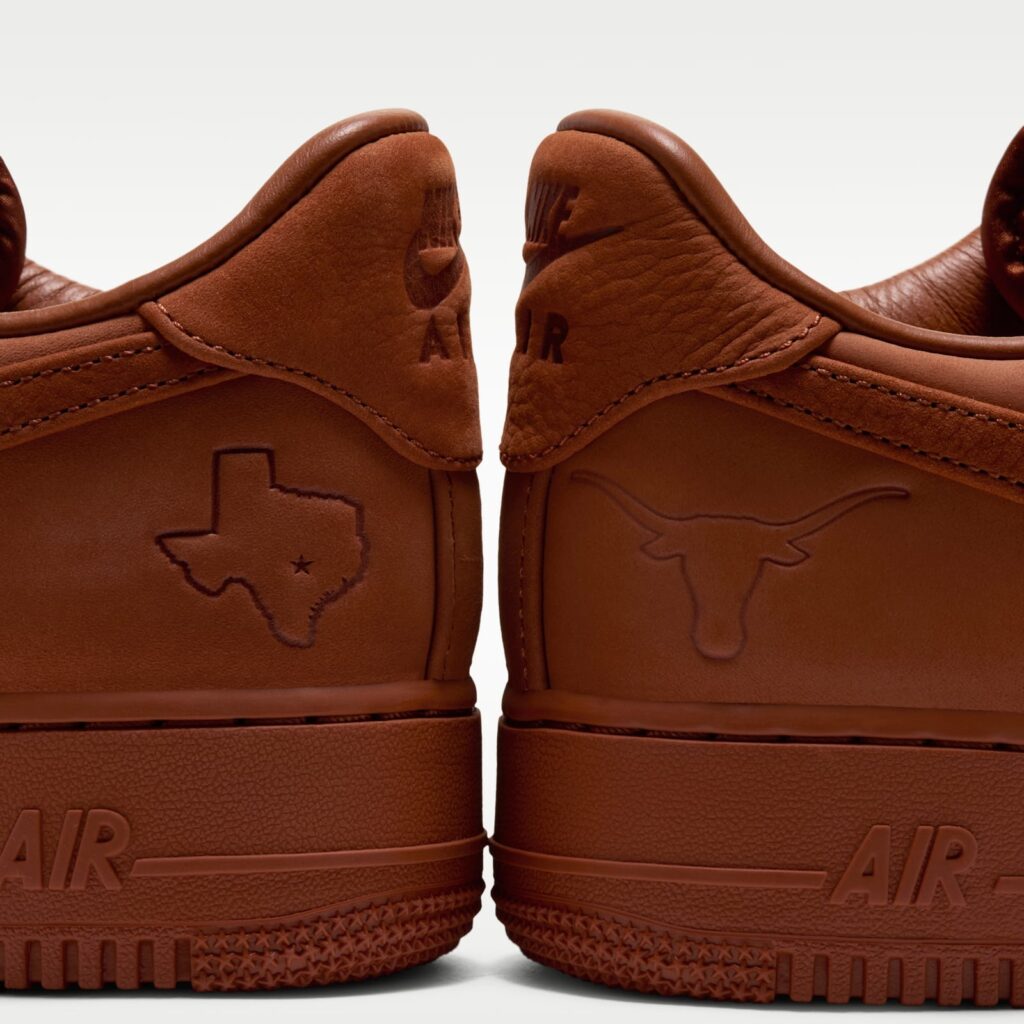 The Texas Air Force 1 Puts a Different Mark on Each Heel, and Hides Its Only Printed Word Inside
