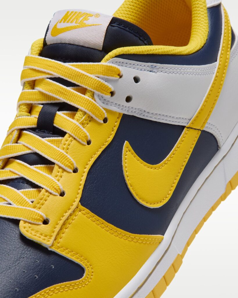 Nike Brings Back the Maize and Navy Dunk Low and Refuses to Say Whose Colors They Are