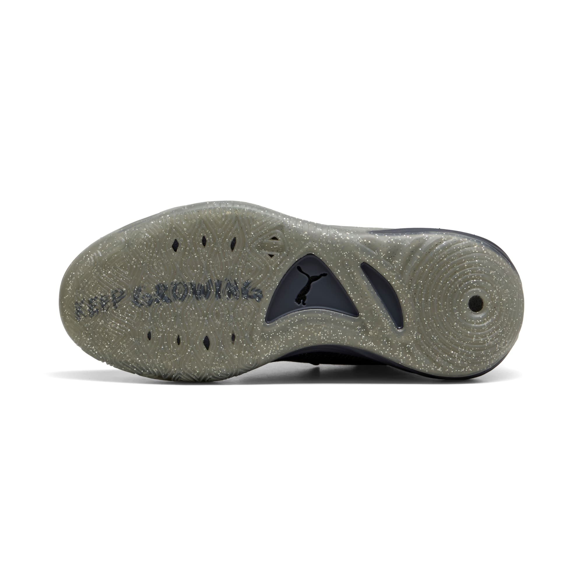 PUMA All-Pro NITRO 2 Race to Evolve translucent speckled outsole reading Keep Growing