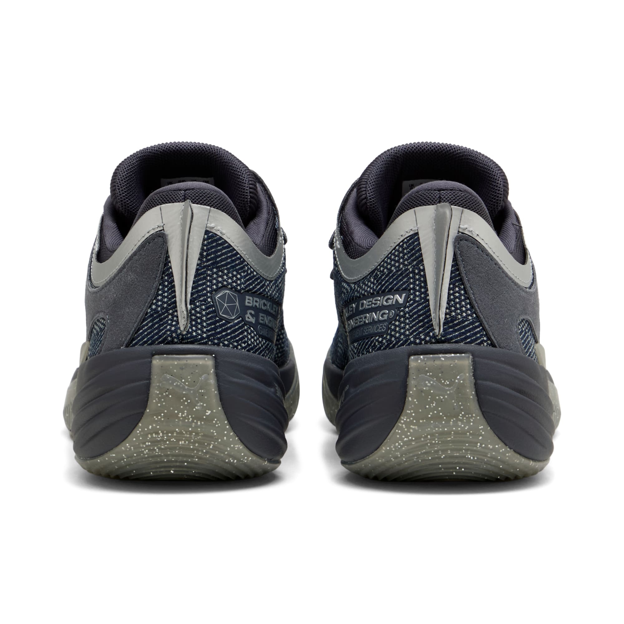 PUMA All-Pro NITRO 2 Race to Evolve heels with Brickley Design and Engineering badges